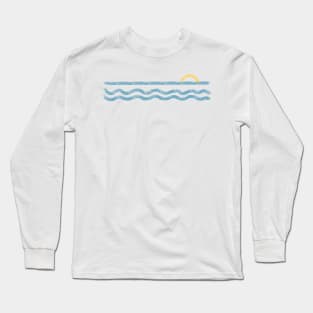 Summer Sunset Waves Long Sleeve T-Shirt